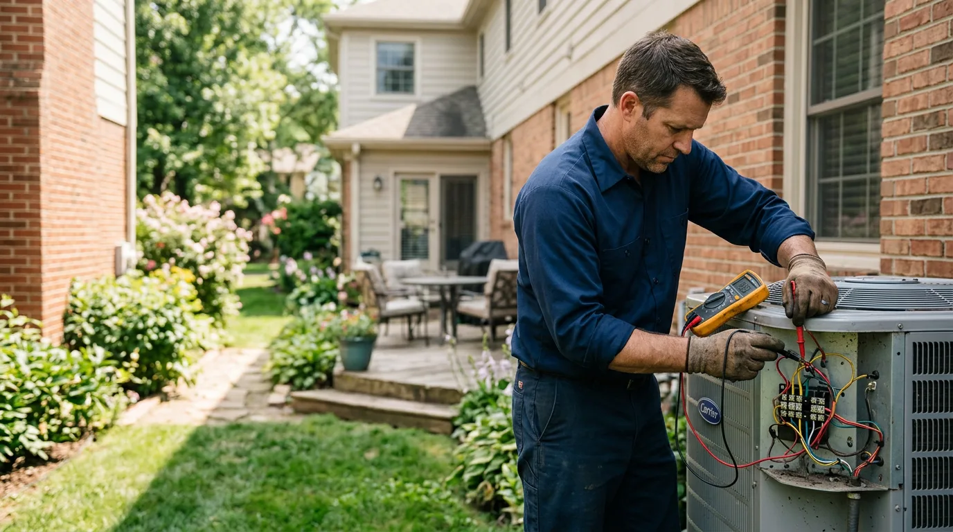 HVAC technician working near Grandville, MI